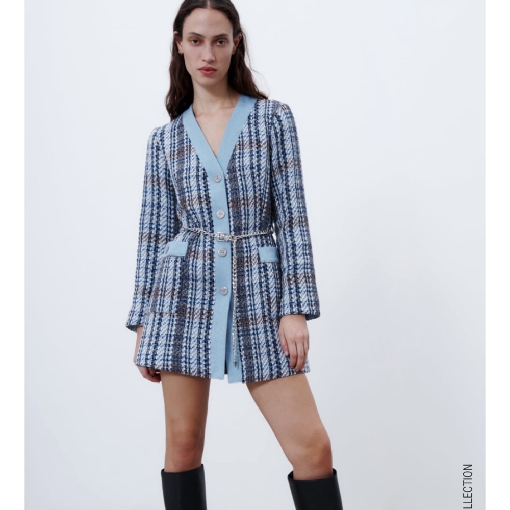 ‼️NEW $29‼️NWT Zara Denim coat LARGE